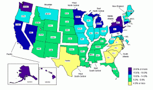 2007 Union Membership By State