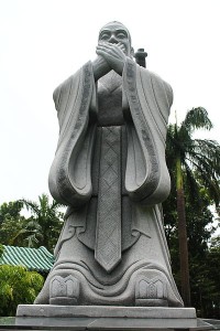 Statue of Confucius from Rizal Park in Manila